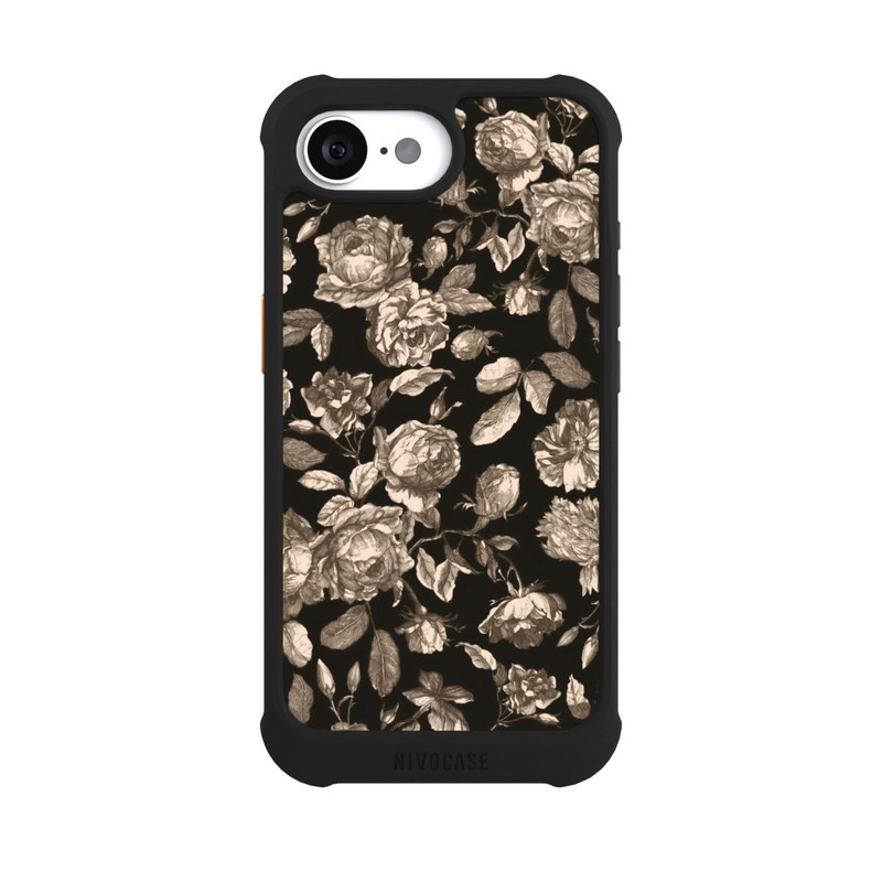 iPhone 17e NIVOmax Leinwand dunkle Blumen