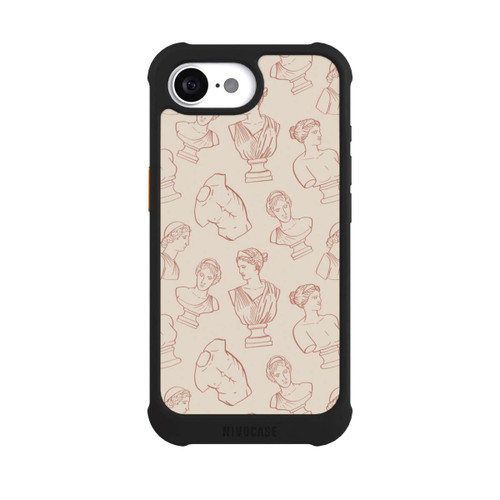 Apple iPhone 17e NIVOmax Griechische Büsten Art-Déco Braun
