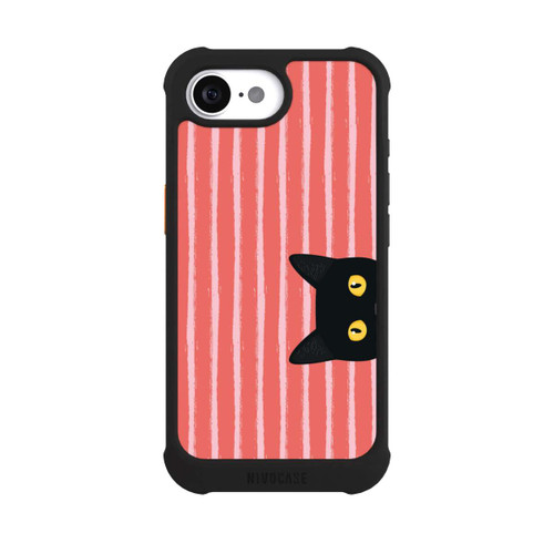 Apple iPhone 17e NIVOmax Schwarze Katze Gestreift Orange