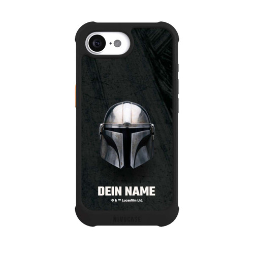 Apple iPhone 17e NIVOmax Star Wars Mandalorian Black Helmet customisable