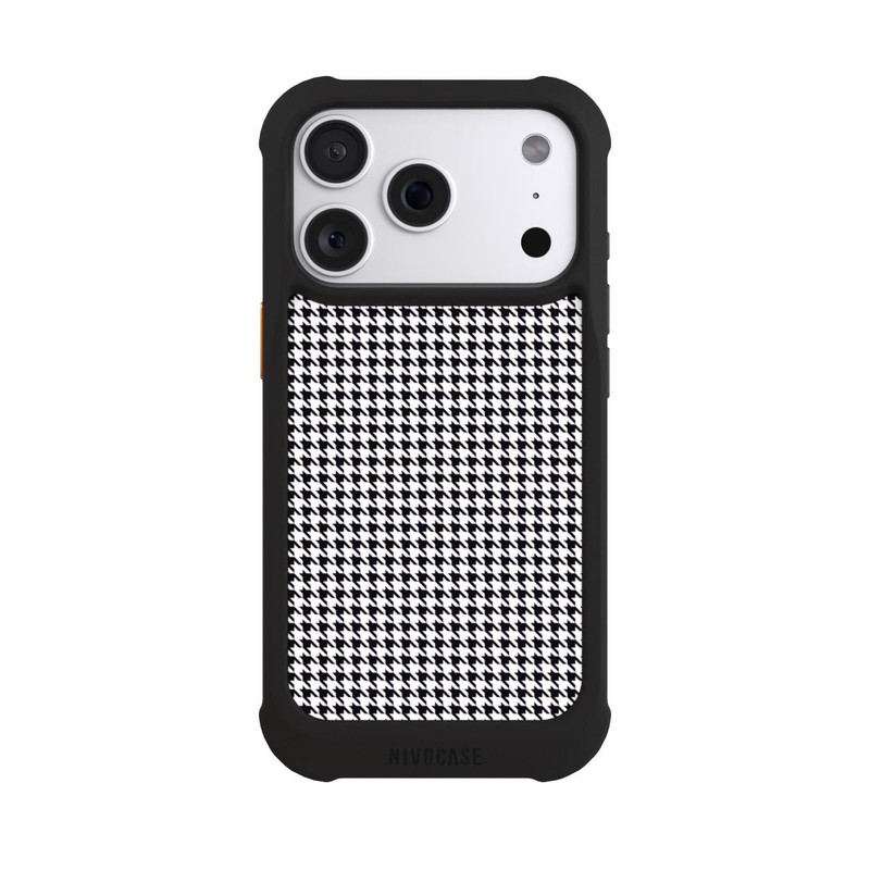 iPhone 18 Pro NIVOmax Hahnentritt Schwarz Weiß
