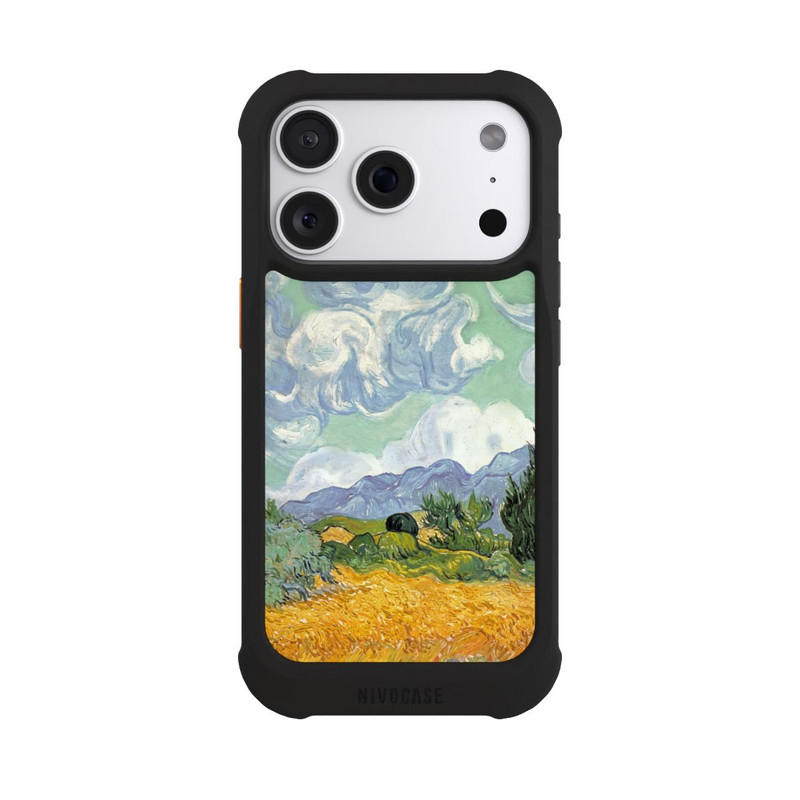 iPhone 18 Pro NIVOmax Weizenfeld mit Zypressen