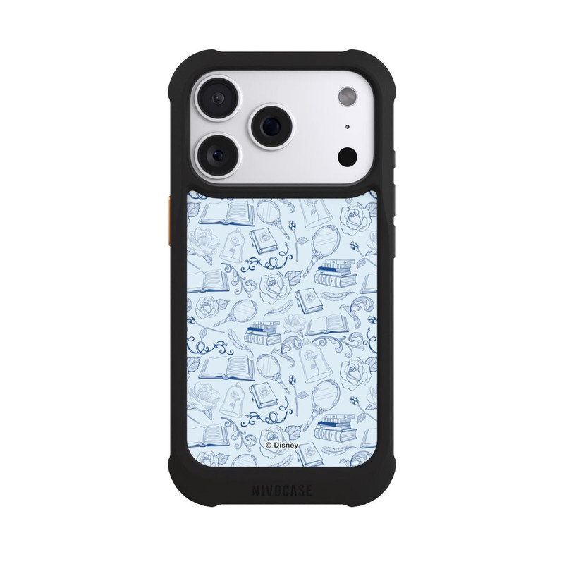 iPhone 18 Pro NIVOmax Beauty and Beast Pattern Blue