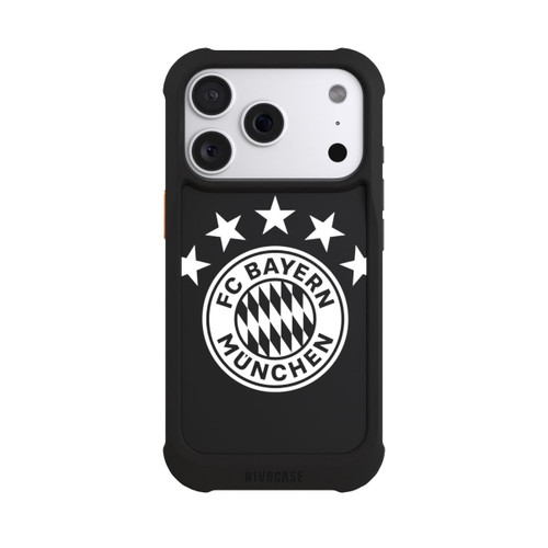 Apple iPhone 18 Pro NIVOmax FCB Logo einfarbig mit Sternen - ohne Hintergrund