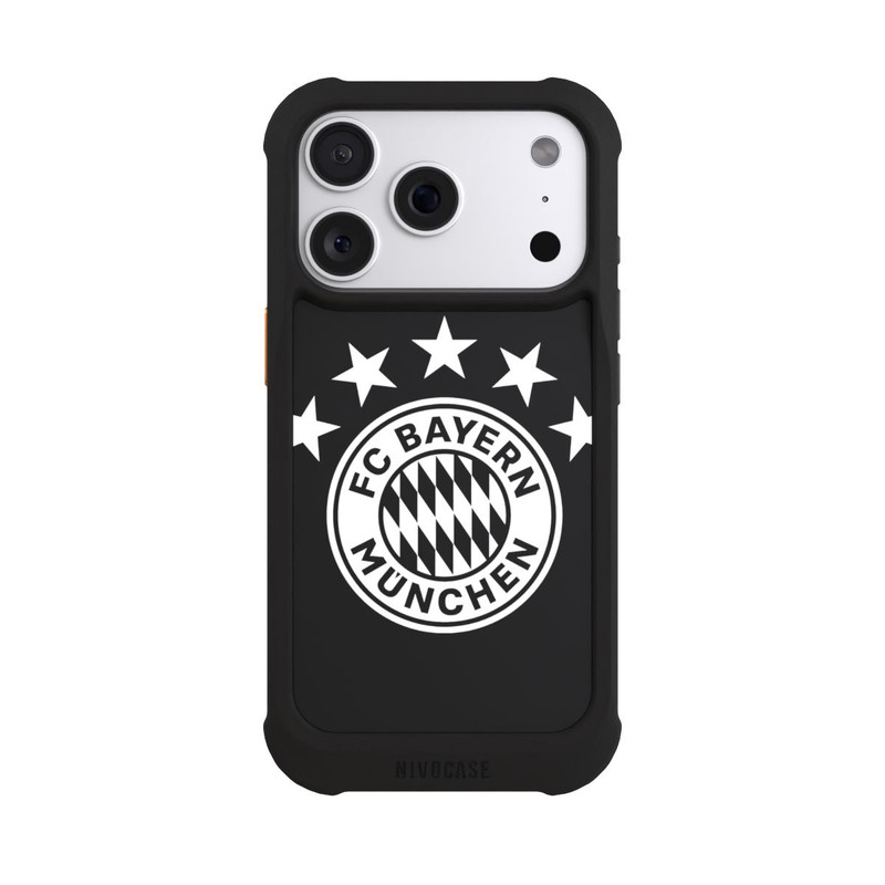 iPhone 18 Pro NIVOmax FCB Logo einfarbig mit Sternen - ohne Hintergrund