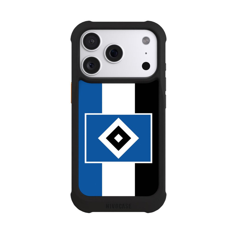iPhone 18 Pro NIVOmax HSV rayures - bleu-blanc-noir