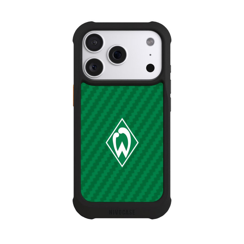 iPhone 18 Pro NIVOmax Carbonlook - Werder Bremen