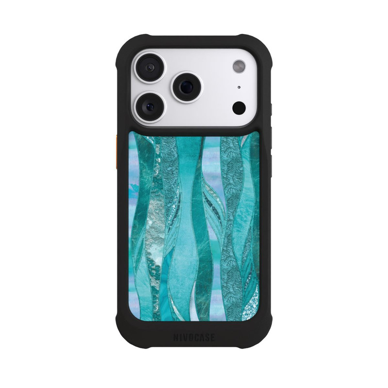 iPhone 18 Pro NIVOmax glamouröser Glitzerlook blau