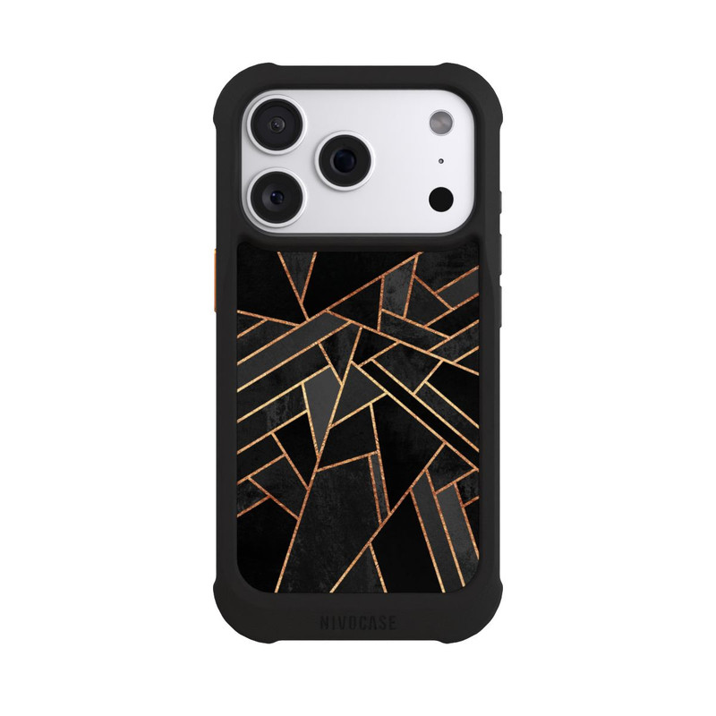 iPhone 18 Pro NIVOmax Schwarze Nacht Gold Druck