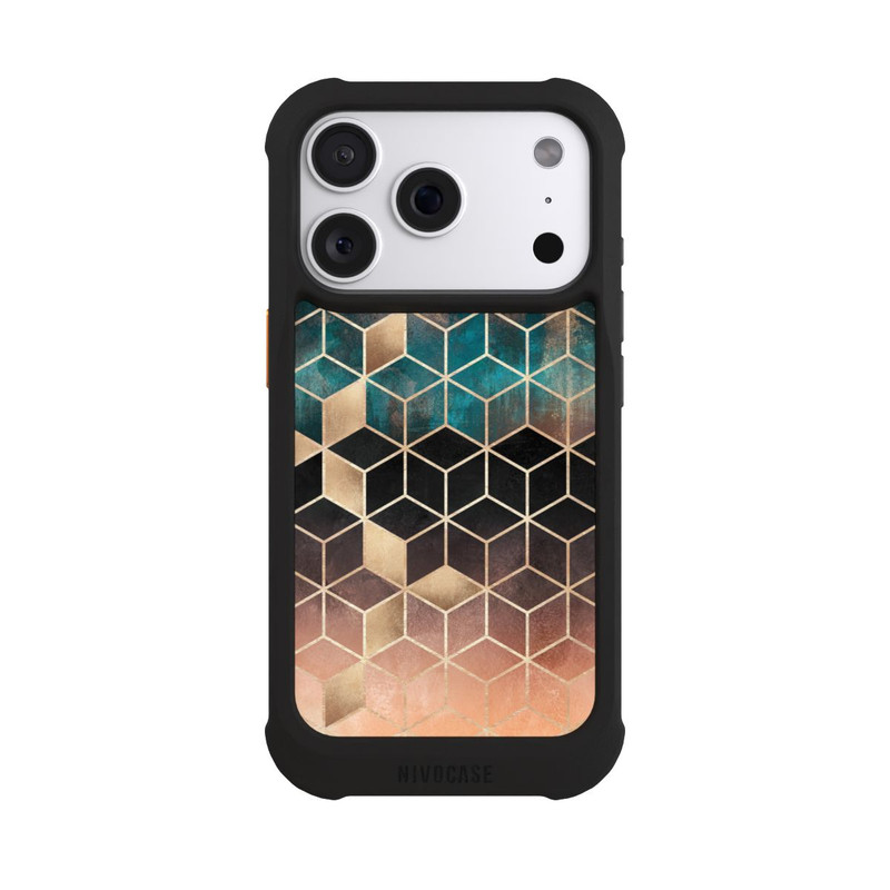 iPhone 18 Pro NIVOmax Ombre Traum Würfel Gold Druck