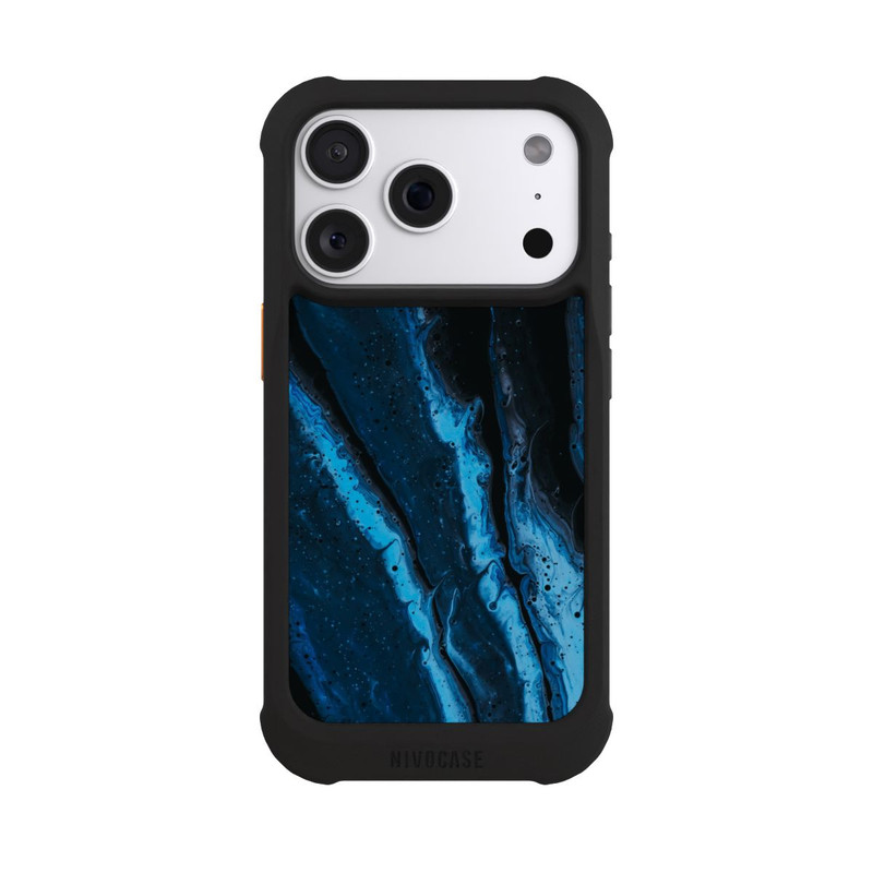 iPhone 18 Pro NIVOmax Blue oil texture