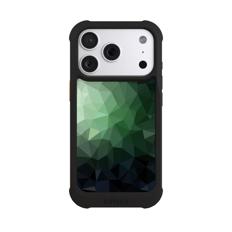 iPhone 18 Pro NIVOmax Polygonal Mosaic Green