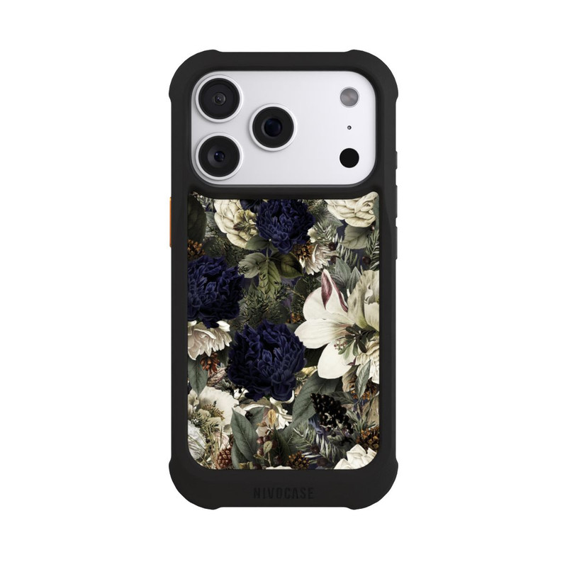 iPhone 18 Pro NIVOmax Dunkle Mitternachts Barock Vintage Blumen