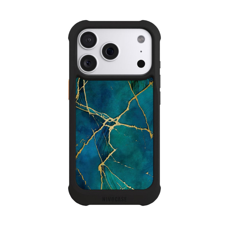 iPhone 18 Pro NIVOmax Mineralischer Glamourlook Blaugold