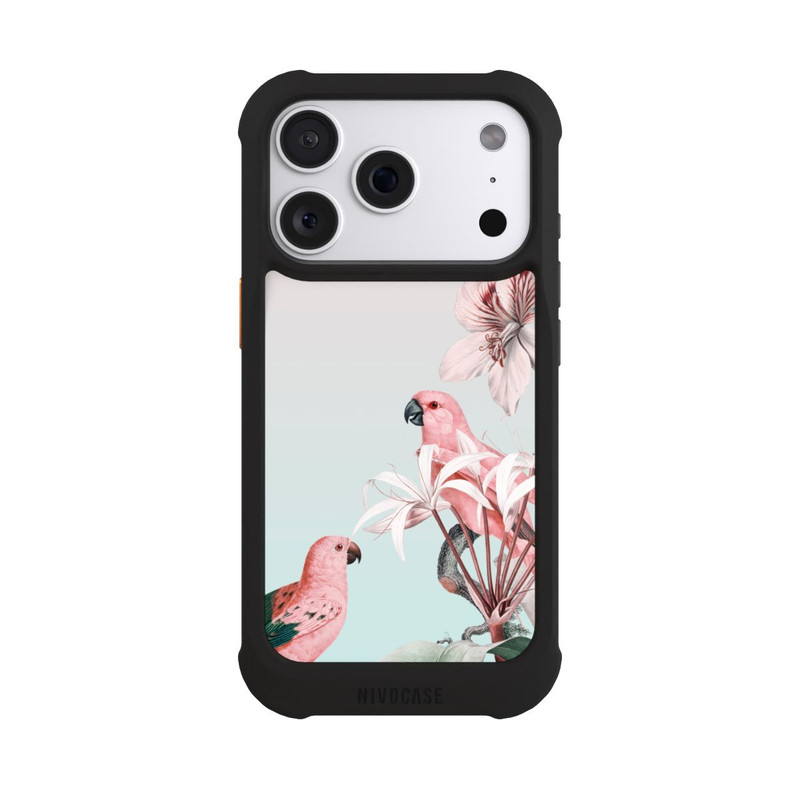 iPhone 18 Pro NIVOmax paradiesische Papageien Pastell