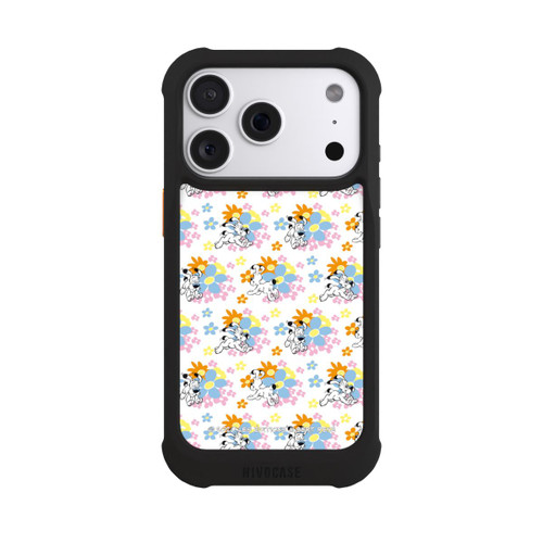 Apple iPhone 18 Pro NIVOmax Idéfix sur fleurs colorées