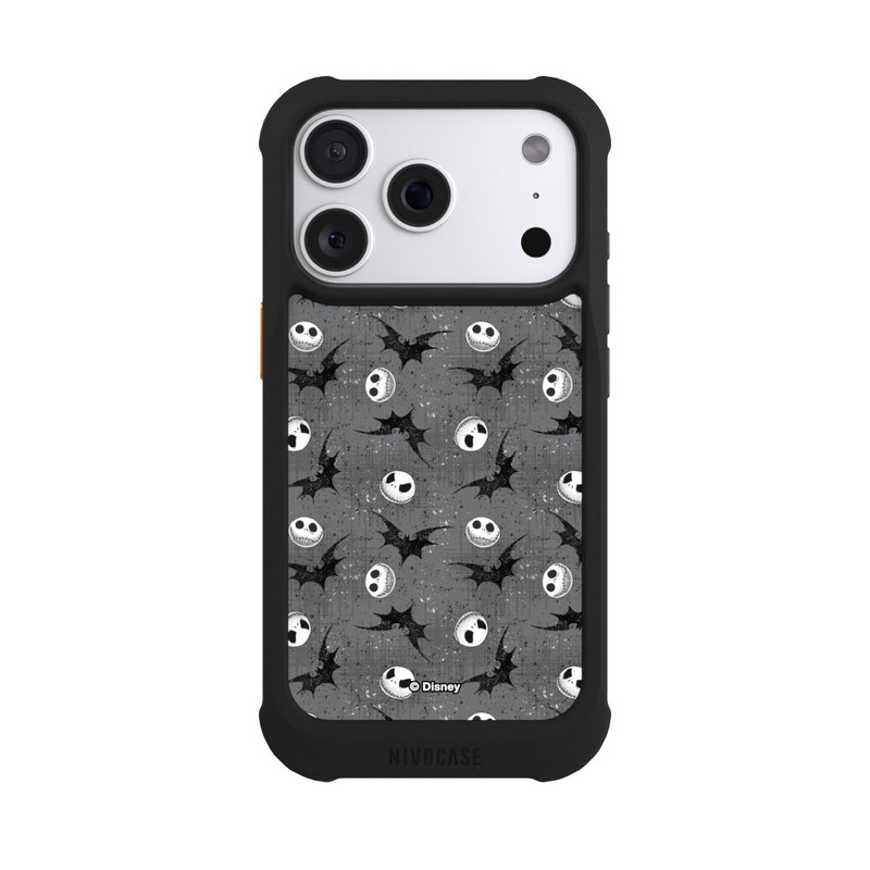 iPhone 18 Pro NIVOmax Jack Grey Pattern Tim Burtons Nightmare before Christmas