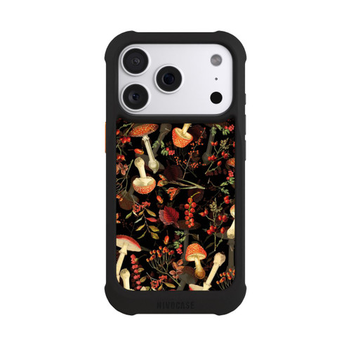 Apple iPhone 18 Pro NIVOmax Pilzmuster Schwarz