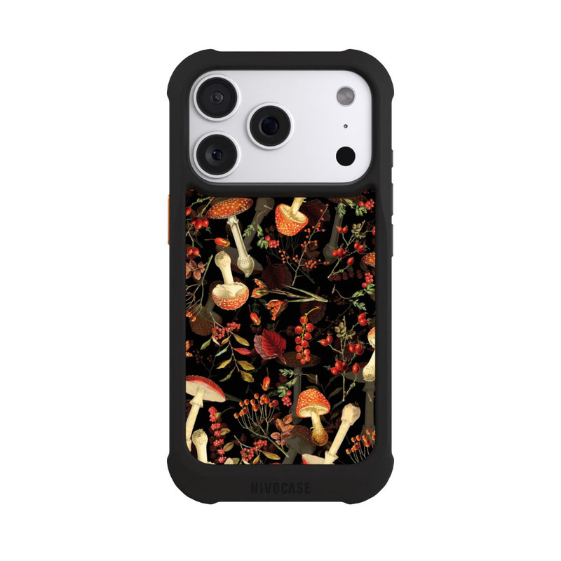 iPhone 18 Pro NIVOmax Pilzmuster Schwarz