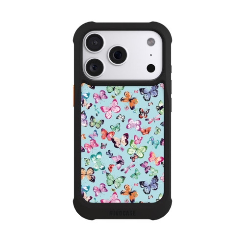 Apple iPhone 18 Pro NIVOmax Schmetterlinge rosa orange blau
