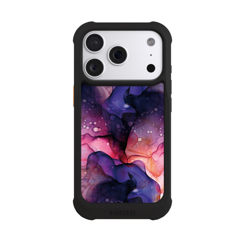 iPhone 18 Pro NIVOmax Flüssige Kunst Lila-Pink