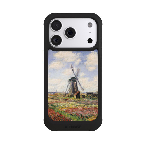 Apple iPhone 18 Pro NIVOmax Tulpenfelder mit der Rijnsburger Windmühle von Claude Monet