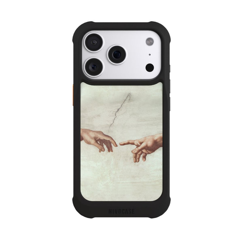 iPhone 18 Pro NIVOmax Die Hände von Gott und Adam von Michelangelo Buonarroti