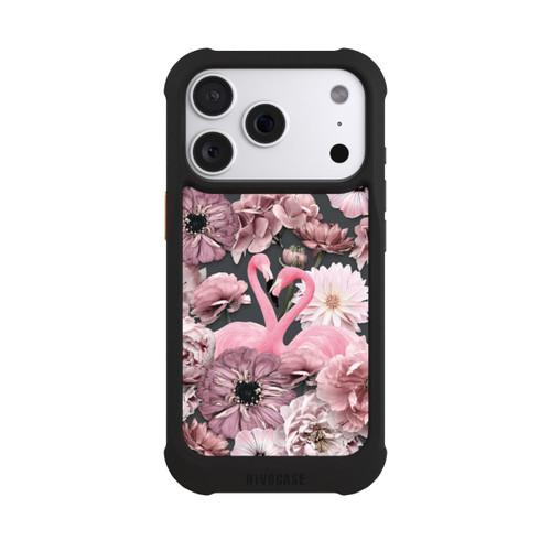 Apple iPhone 18 Pro NIVOmax Flamingos in Blumen Muster