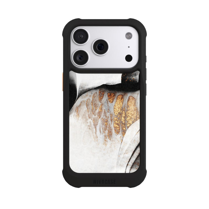 iPhone 18 Pro NIVOmax Black and Gold Veins