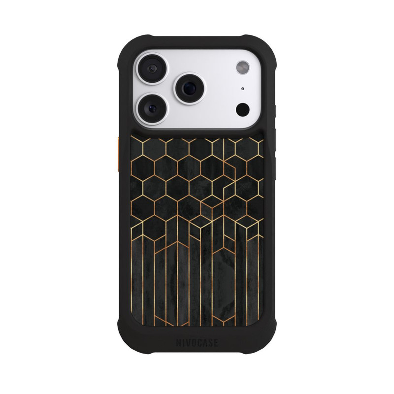 iPhone 18 Pro NIVOmax Schwarze Sechsecke