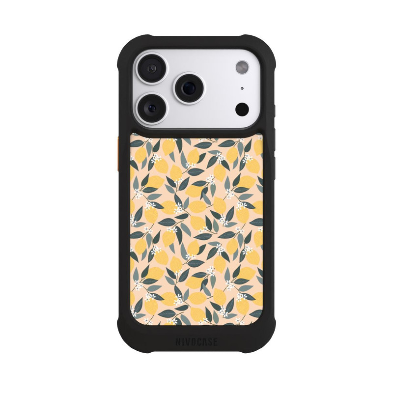 iPhone 18 Pro NIVOmax Rosa Zitronen-Muster