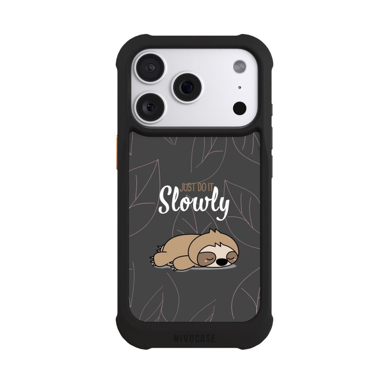 iPhone 18 Pro NIVOmax Just Do It Slowly Sloth Grey