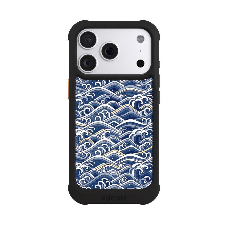 iPhone 18 Pro NIVOmax Vagues bleues kanagawa