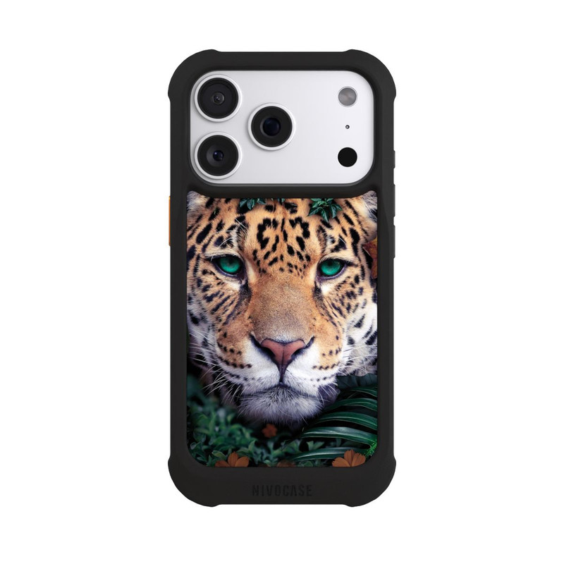 iPhone 18 Pro NIVOmax Jaguar dans la jungle verte