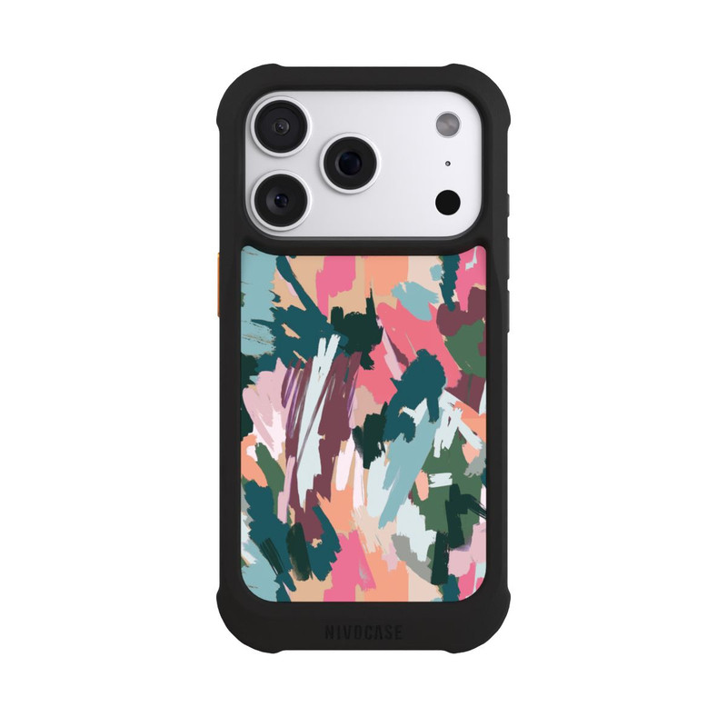 iPhone 18 Pro NIVOmax Abstrakte künstlerische Textur Rosa