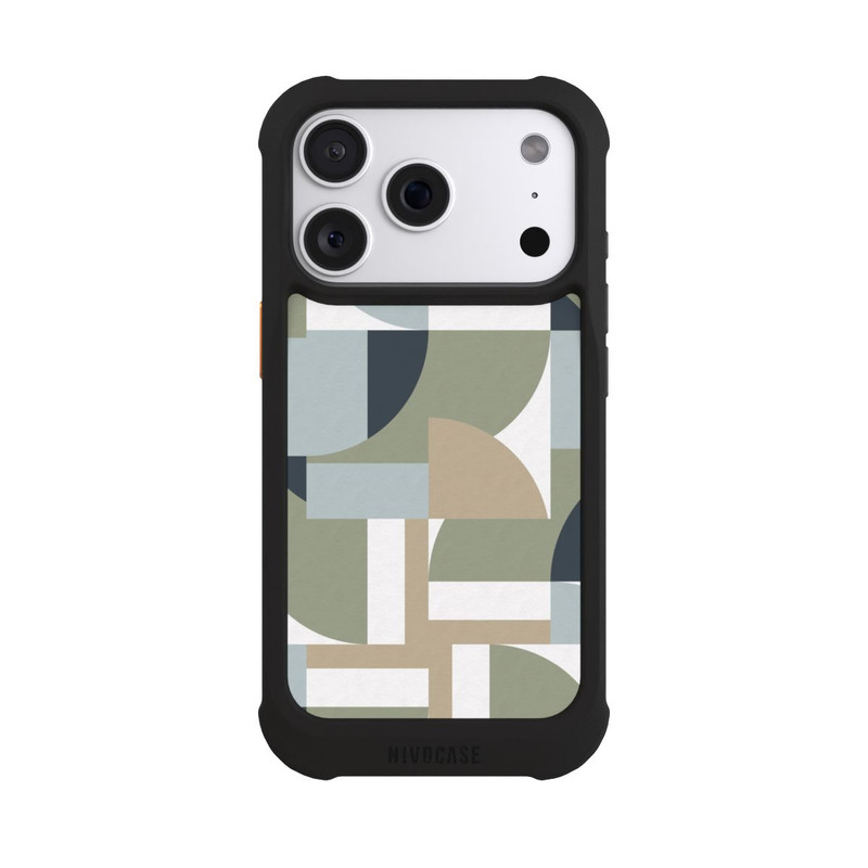 iPhone 18 Pro NIVOmax Futuristische Bauhaus Polygone Beige