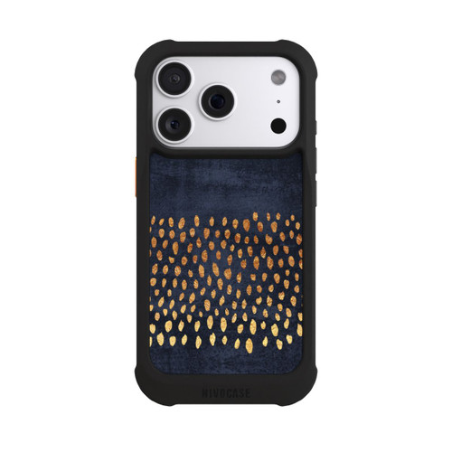Apple iPhone 18 Pro NIVOmax Muster Gold und Marine