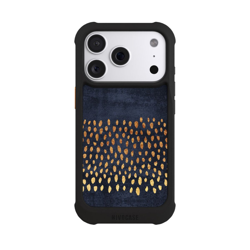 iPhone 18 Pro NIVOmax Muster Gold und Marine