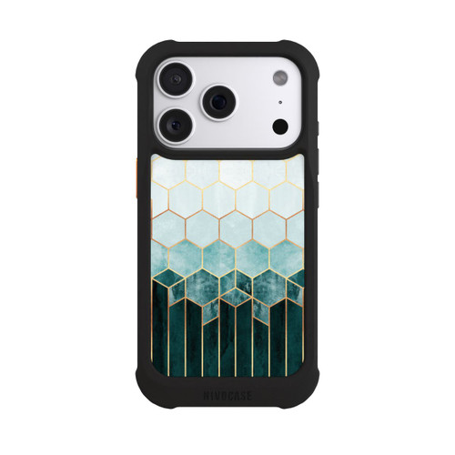 Apple iPhone 18 Pro NIVOmax Blaugrüne Sechsecke