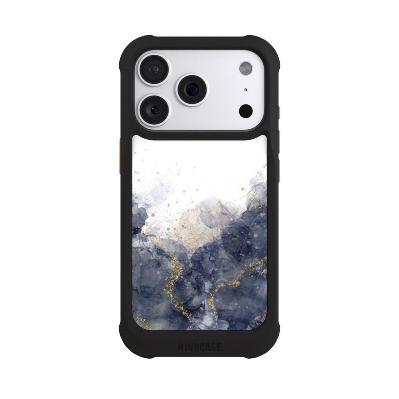 iPhone 18 Pro NIVOmax Alcohol Ink Blue Glamour