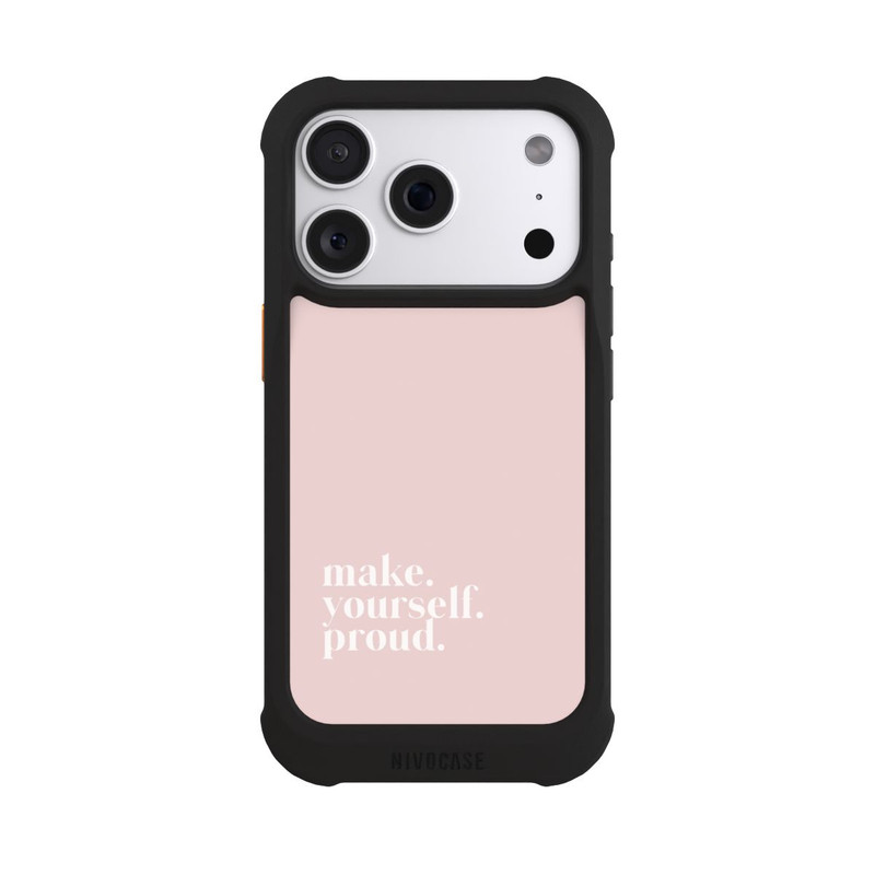 iPhone 18 Pro NIVOmax Make Yourself Proud Zitat - Altrosa