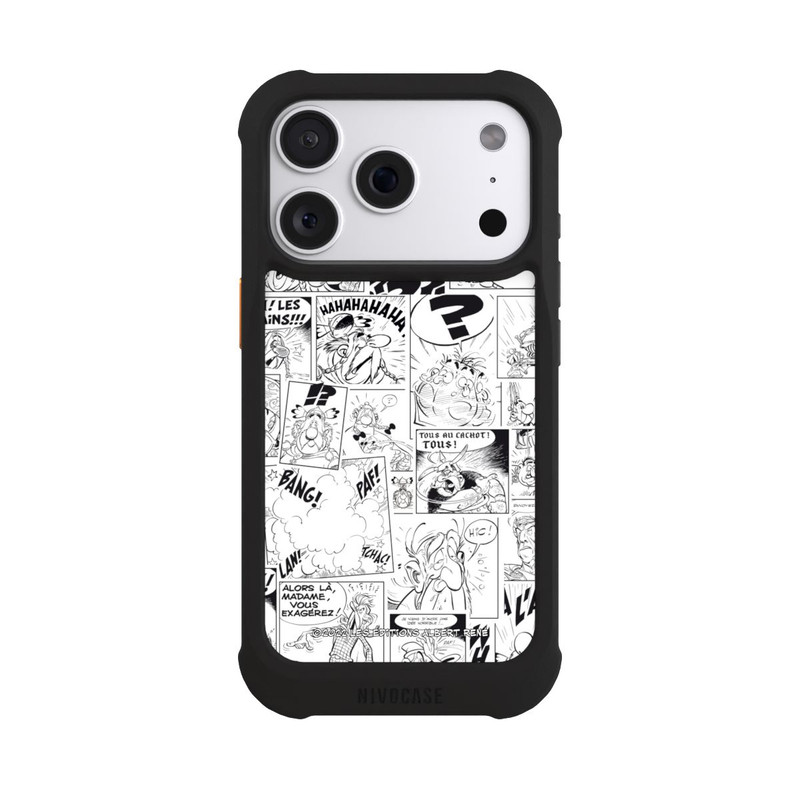 iPhone 18 Pro NIVOmax Asterix Comic Schwarz und Weiß