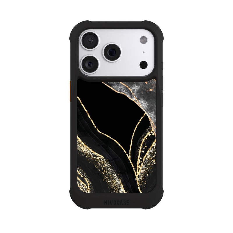 iPhone 18 Pro NIVOmax Marbre Sombre Or