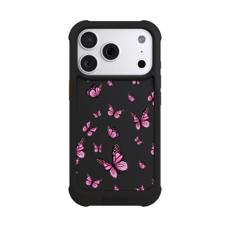 iPhone 18 Pro NIVOmax Schmetterlinge pink