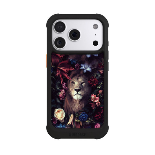 Apple iPhone 18 Pro NIVOmax Löwe Blumenrahmen