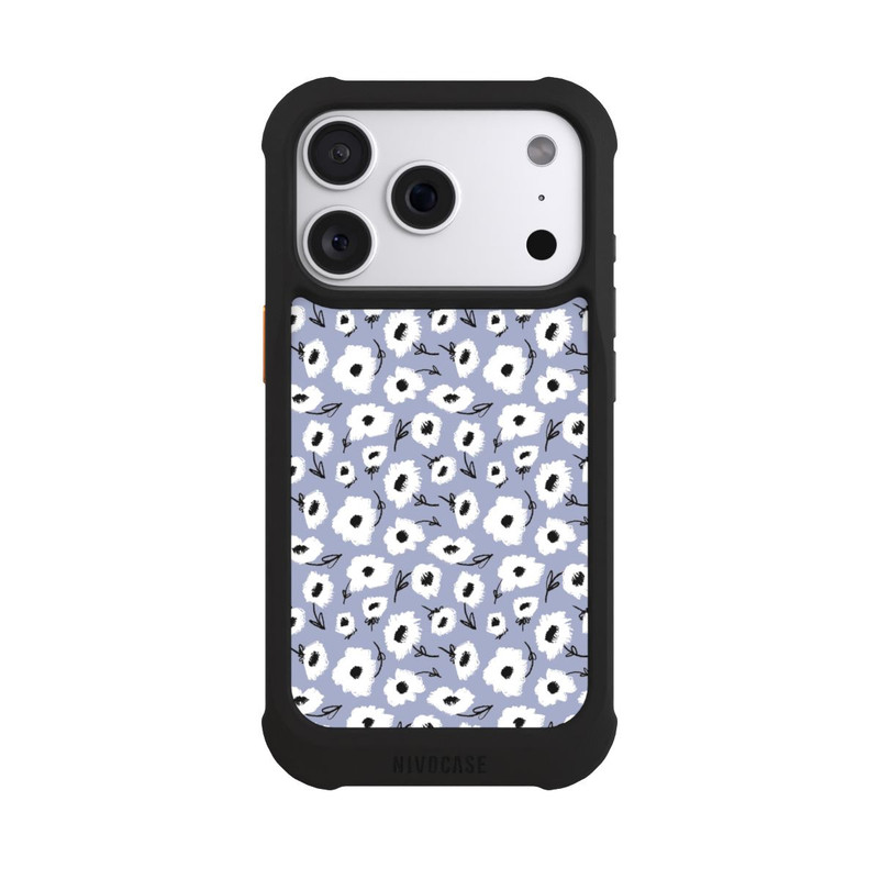 iPhone 18 Pro NIVOmax Pattern Fleurs Lilas
