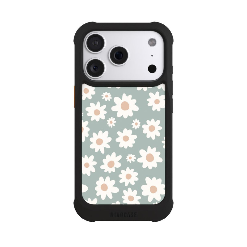 iPhone 18 Pro NIVOmax Marguerites Pattern Vert