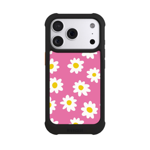 Apple iPhone 18 Pro NIVOmax Gänseblümchenmuster rosa