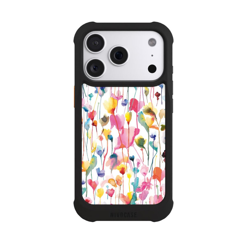 iPhone 18 Pro NIVOmax Aquarell Wildblumen bunt