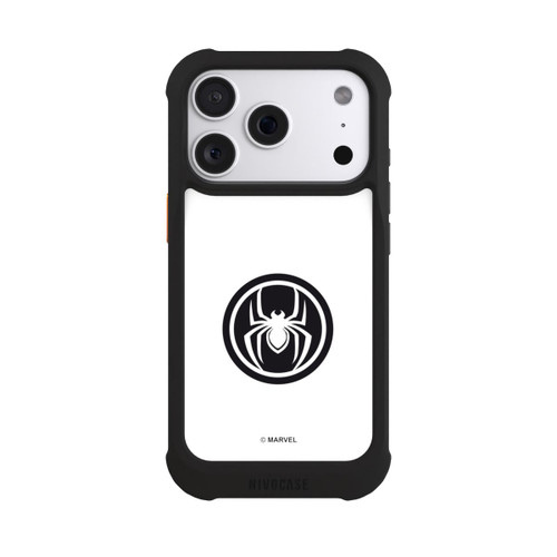 Apple iPhone 18 Pro NIVOmax Spider-Man Logo White